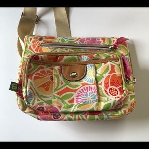 Lily Bloom Canvas Cross Body Bag